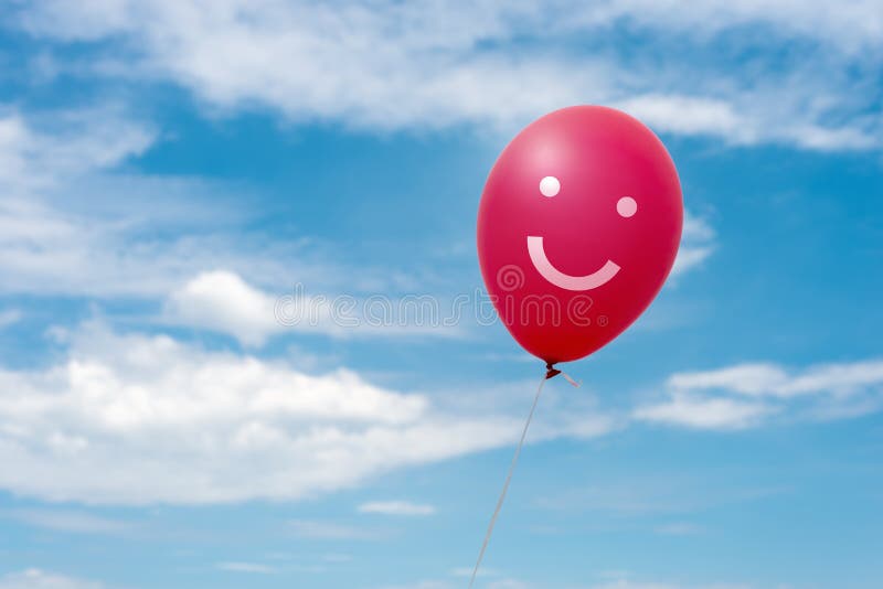 Red balloon in the sky