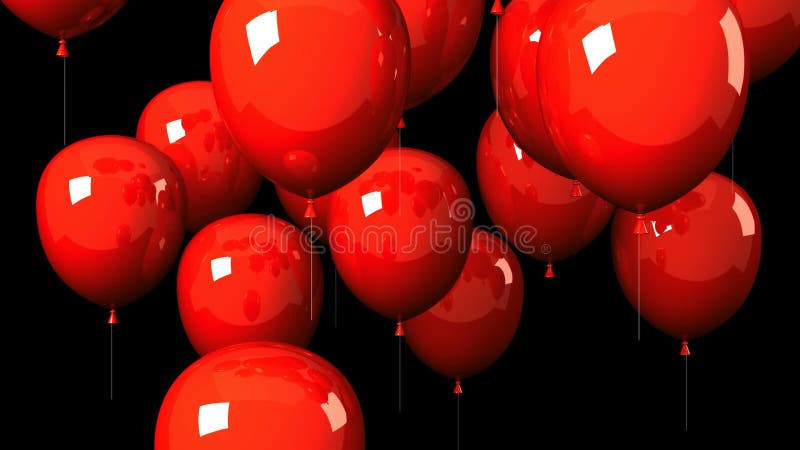Red Balloons on Black Background Stock Video - Video of float, opening: 56325111 Red Balloons on Black Background Stock Video - Video of float, opening: 56325111
