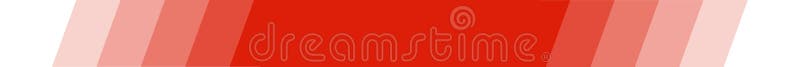 Empty red banner with diagonal color transition vector illustration
