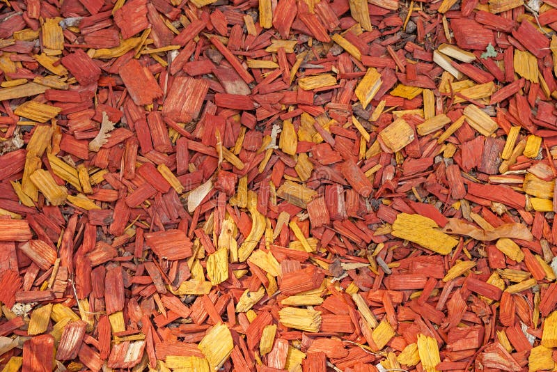 Red bark wood chips stock photo. Image of decor, wood 228567122