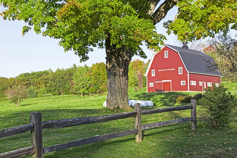 Red Barn on a farm.