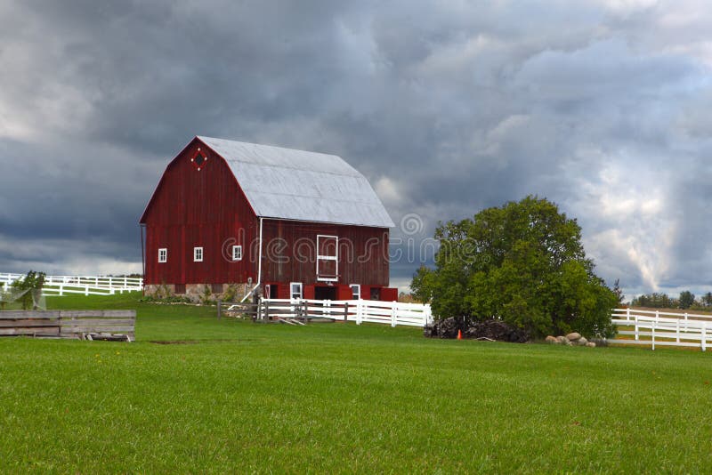 Red Barn royalty free stock photography