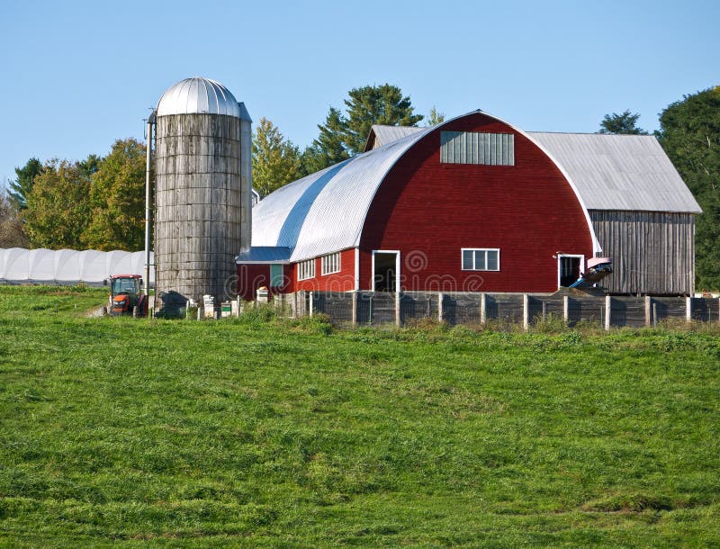 Red Barn with silo