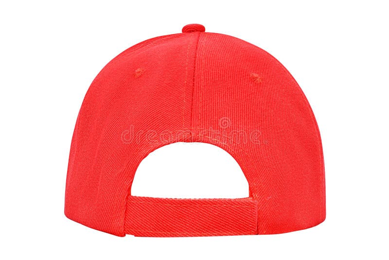Red Baseball Cap 4 View Isolated Stock Image Image of textile