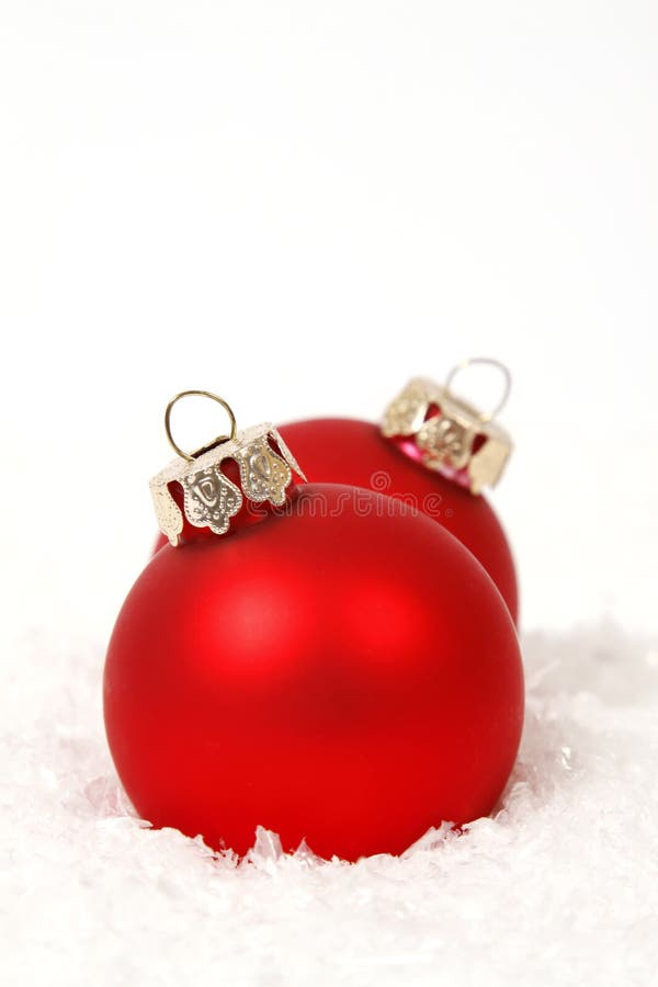 Red baubles