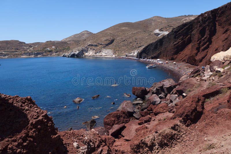 Red Beach in Akrotiri. Santorini. Greece.