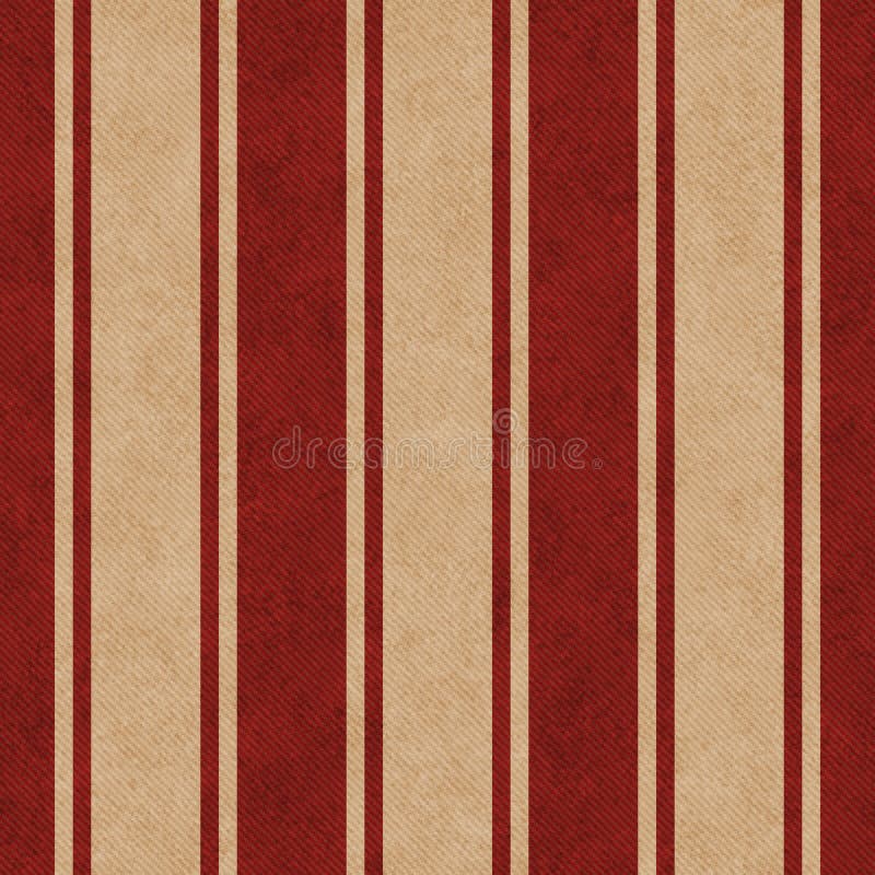 Red and Beige Striped Tile Pattern Repeat Background Stock Illustration