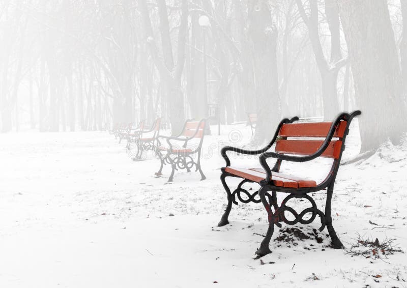 Red bench