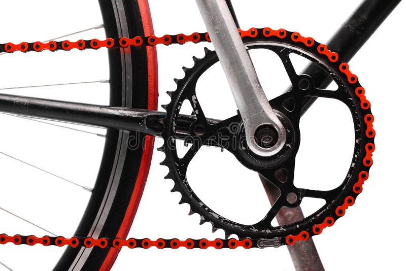 Red Bicycle Chain Royalty Free Stock Images Image 33582279