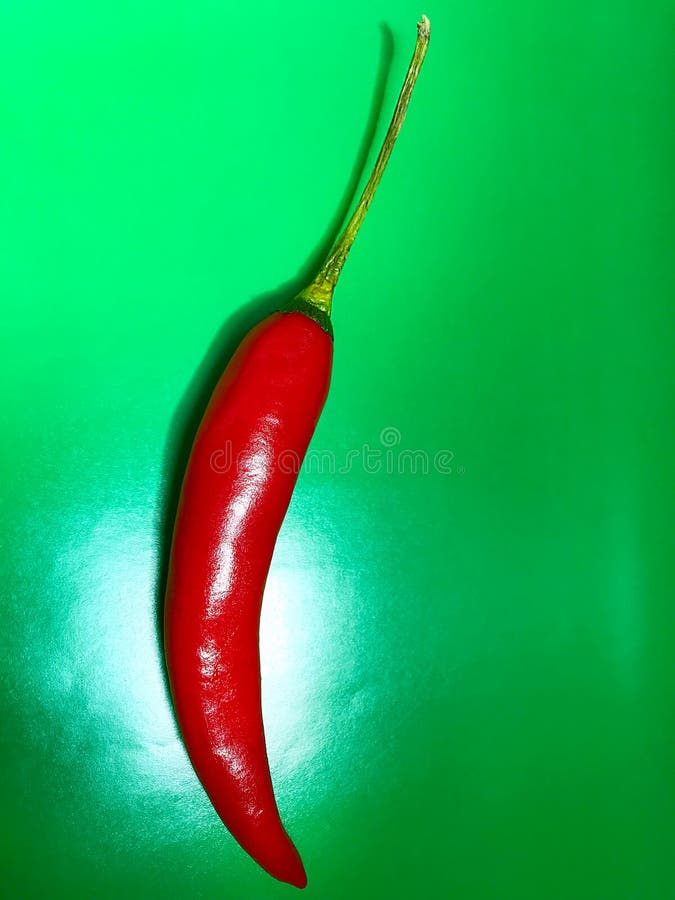 Red Bitter Hot Chili Pepper Cut in Half Stock Photo Image of