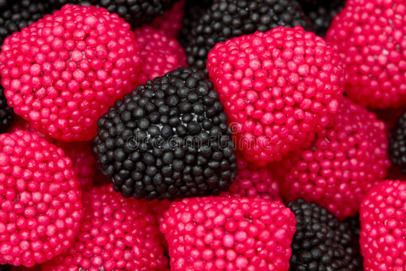 Red and Black Blackberries Candy Stock Image Image of geometric