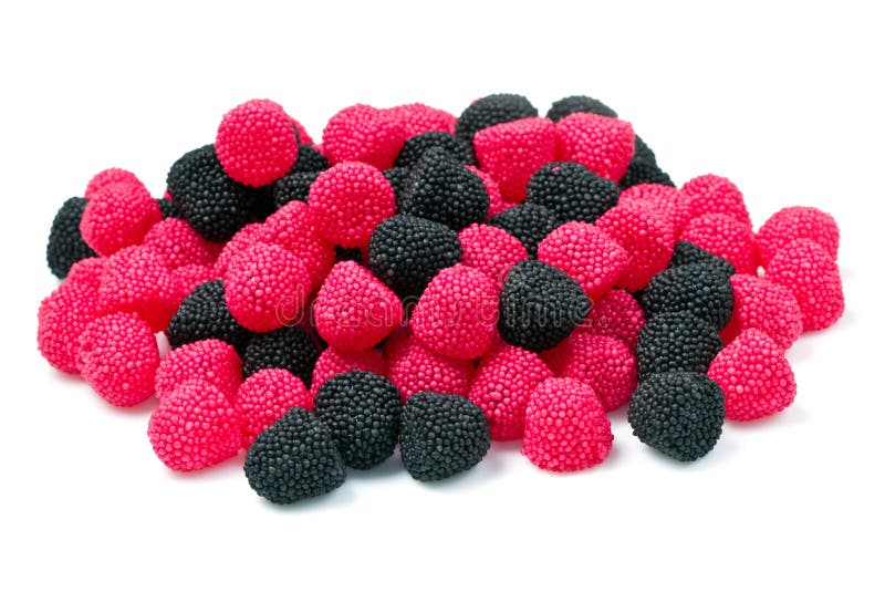 Red and Black Blackberries Candy Stock Image Image of saccharine