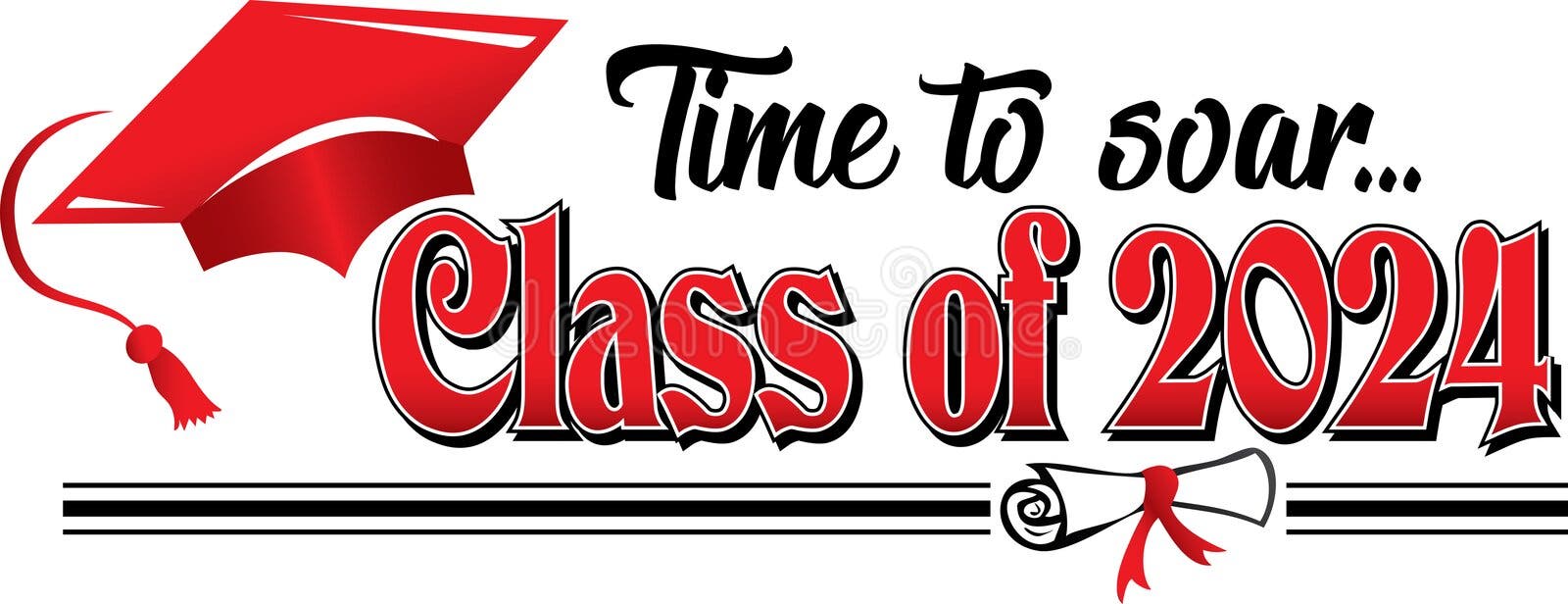 Class of 2025 3d Icon. Congratulation Graduates Design Template with