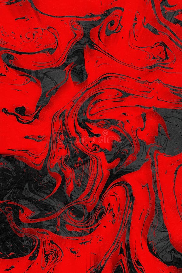 Red and black color marble style abstract background