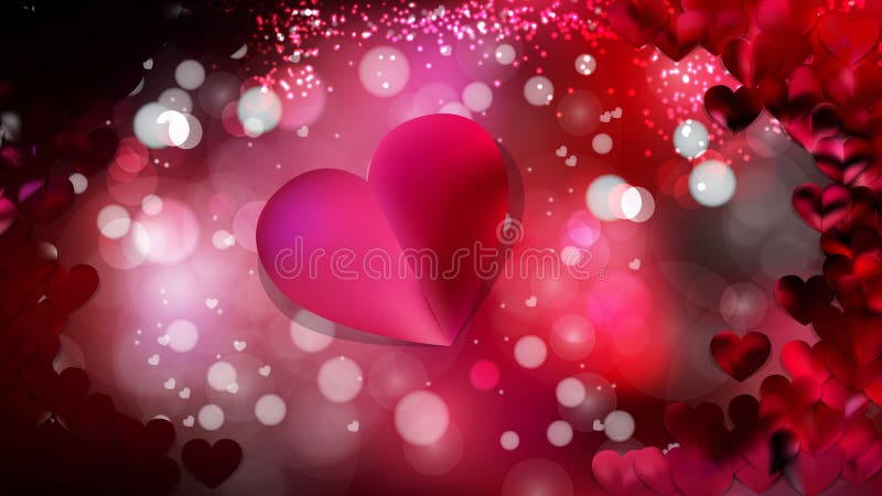 Red and Black Heart Wallpaper Background Vector Image Stock Illustration -  Illustration of february, design: 204057496