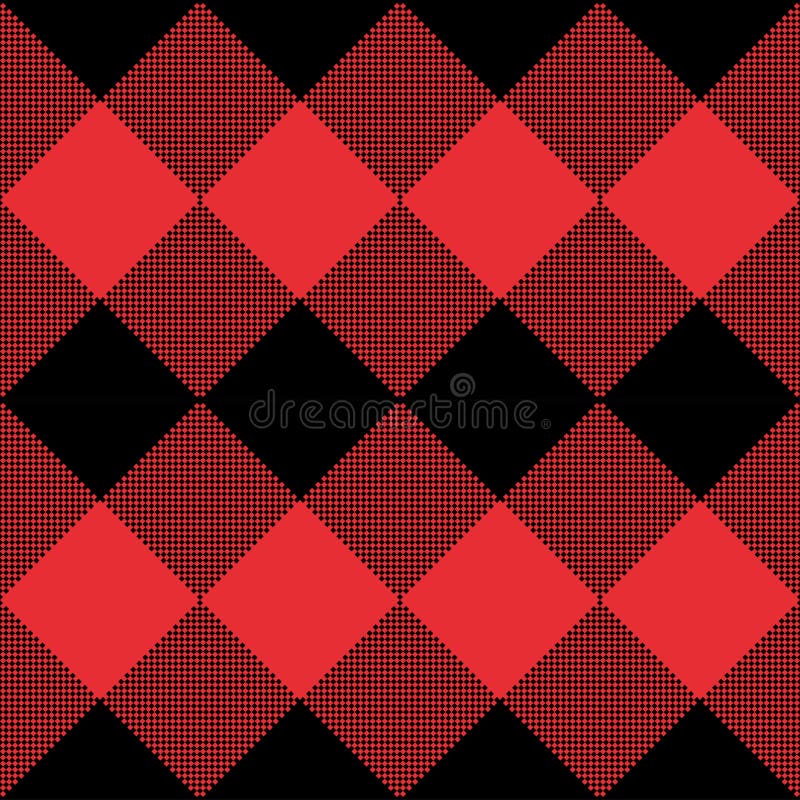 Red and Black Tartan plaid seamless abstract checkered pattern background vector illustration Red and Black Tartan plaid seamless abstract checkered pattern background vector illustration