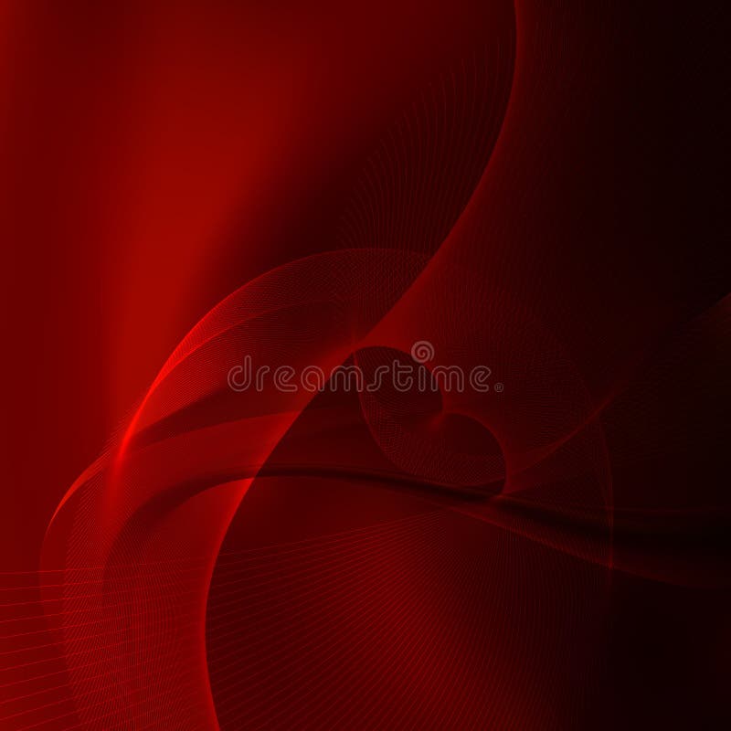 Red and Black Wavy Lines Background Stock Vector Illustration of glow