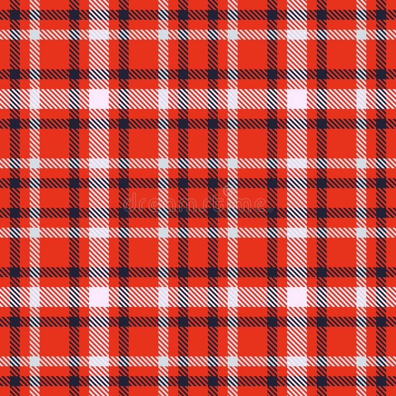 Red Black And White Tartan Seamless Vector Pattern ...