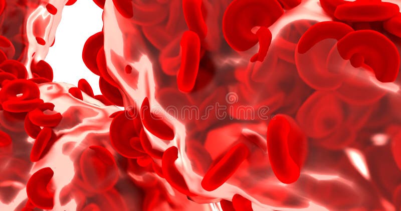 Red blood cells background. royalty free illustration