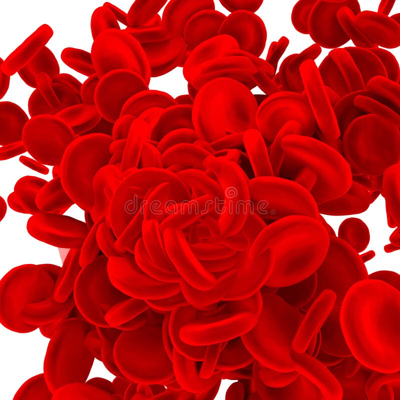 Red blood cells background. royalty free illustration