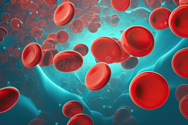 Red Blood Cells. Medical Hematology Background with Erythrocytes ...