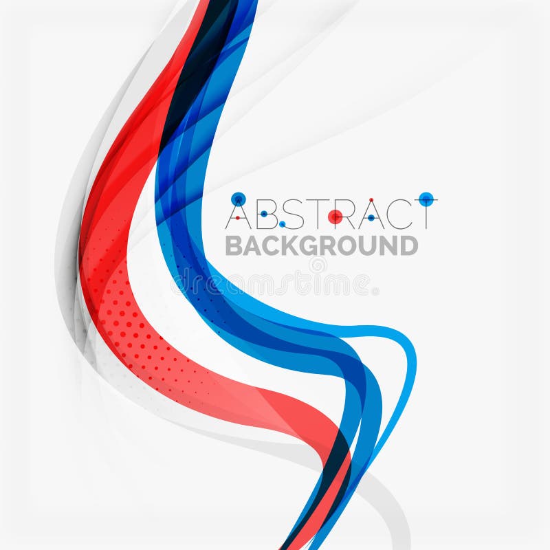 Red and Blue Color Swirl Concept Stock Vector - Illustration of design