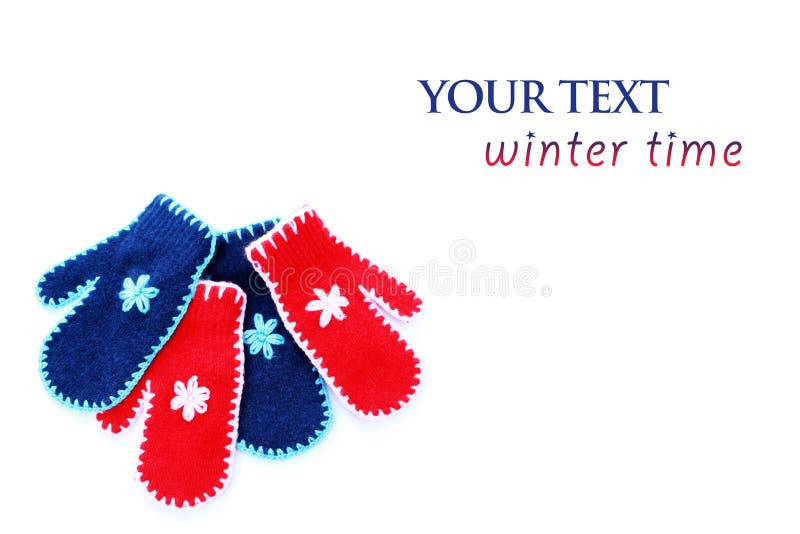 Red and blue gloves stock photo. Image of background - 16217218