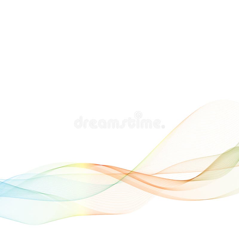 Red and blue lines in the form of a wave stream. Abstract wavy background of waves. eps 10