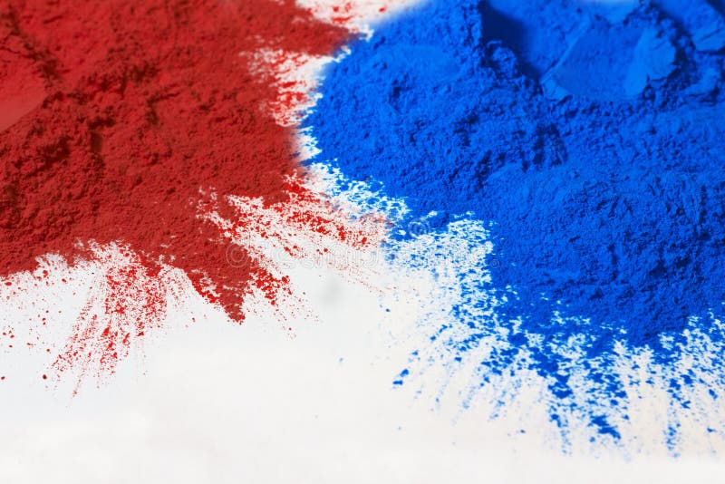 Red and blue powder royalty free stock photos Red and blue powder royalty free stock photos
