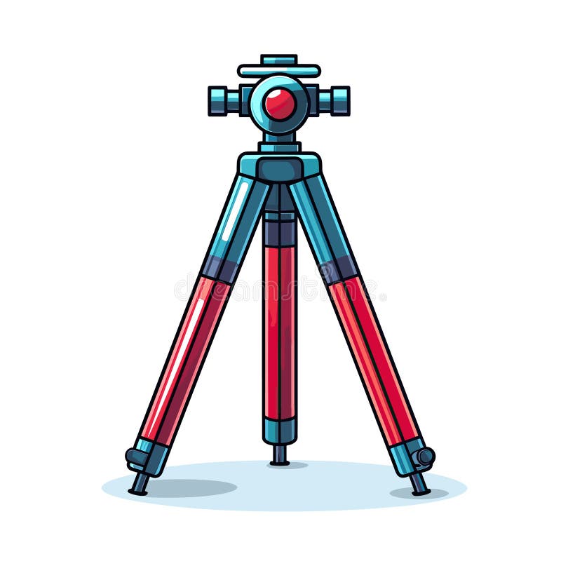 Sleek Modern Tripod on a Clean White Background. Professional