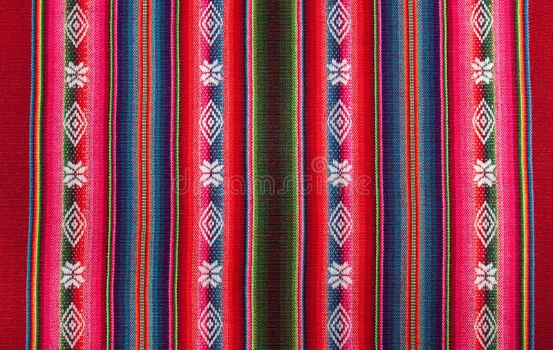 Red bolivian pattern