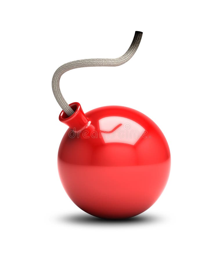 Red bomb vector illustration Red bomb vector illustration