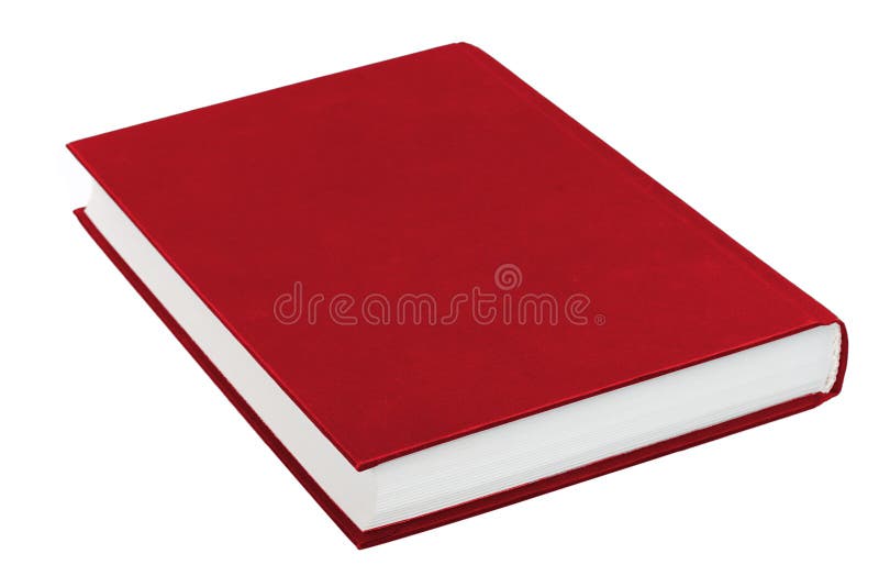 Red book stock photo. Image of closed, object, space, paperback 9051800