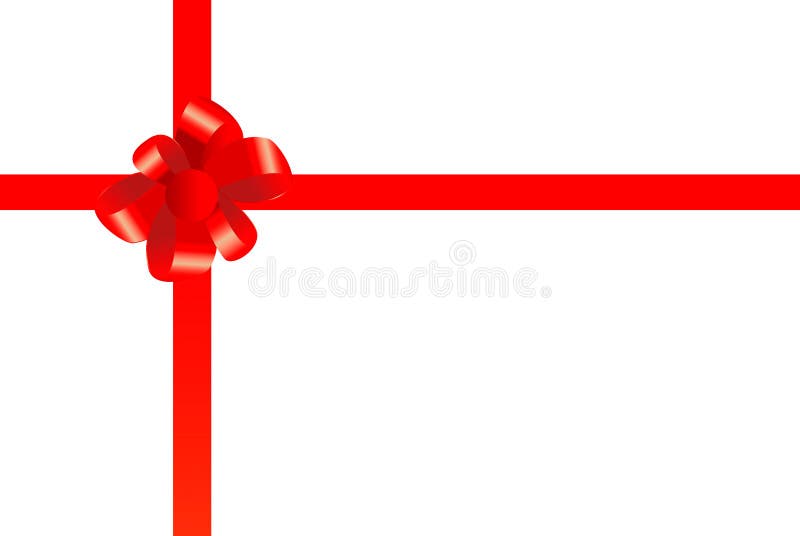 Red bow vector illustration