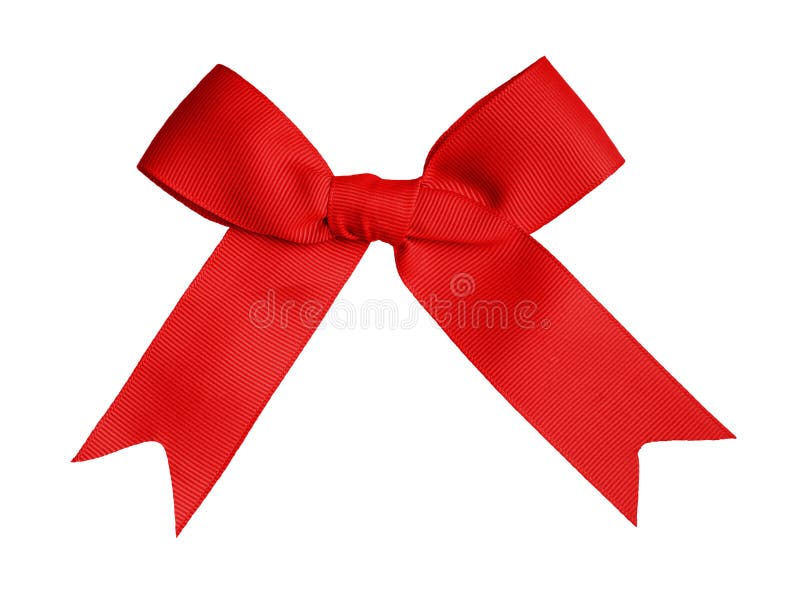 Bow.Red Satin gift ribbon stock photo. Image of celebration - 16786588