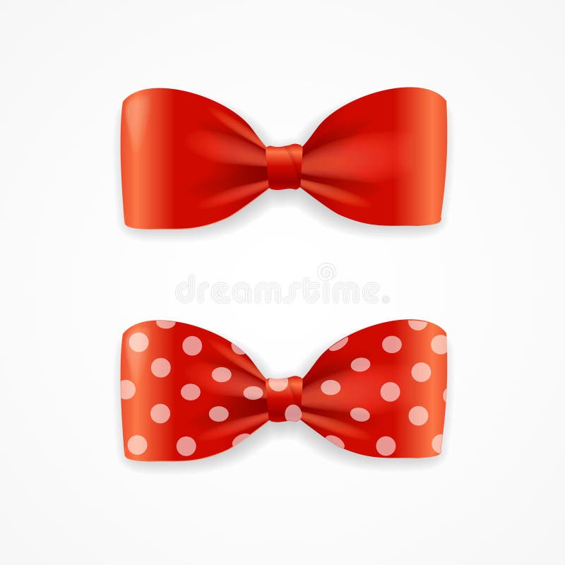 Red bow. Vector Stock Vector by ©-Baks- 60987747