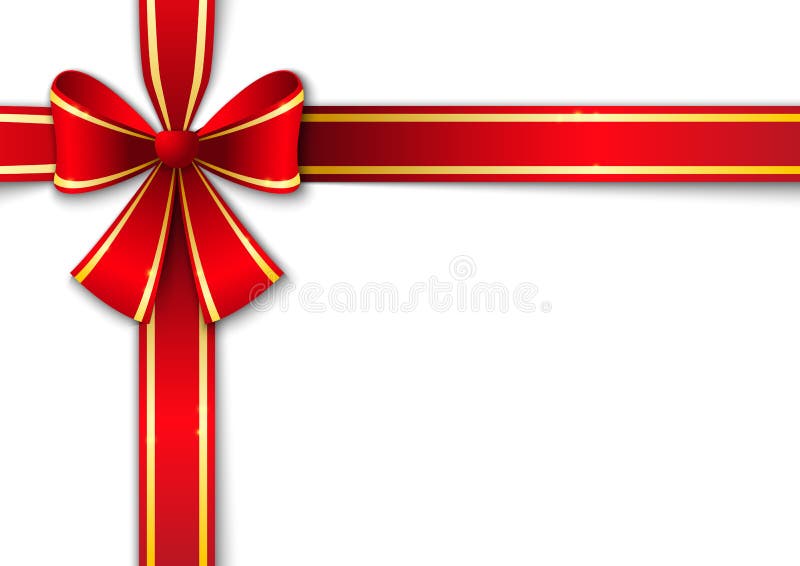 Red bow stock illustration