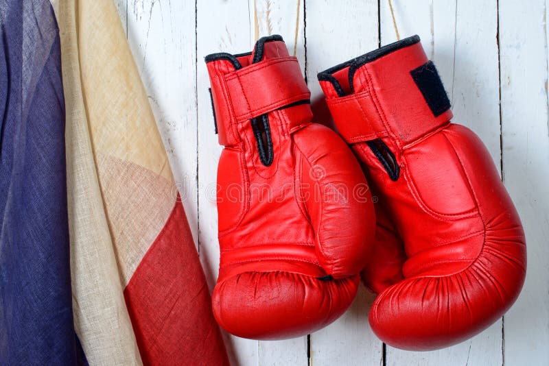 Red boxing gloves stock image. Image of fighting, protection 45401569