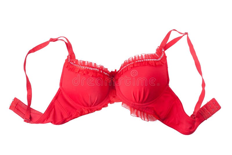 Red bra stock image. Image of clothes, pretty, padded - 28961115