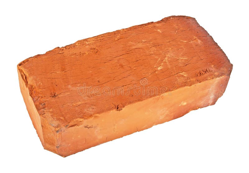 Single Red Brick Isolated on White Background Stock Image Image of building, single 173635133