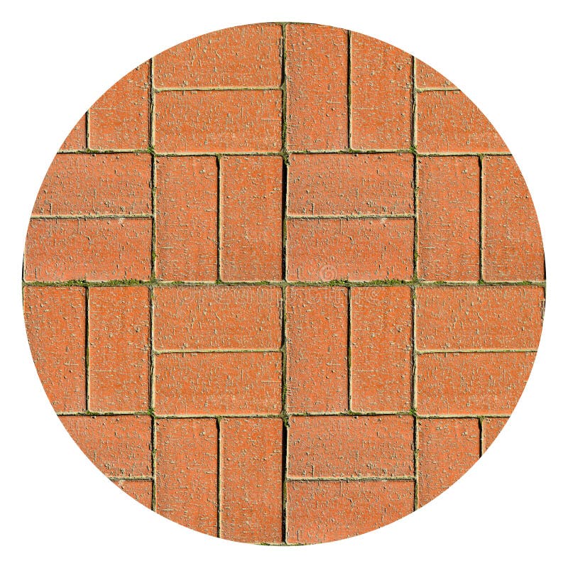 Red Brick Rectangular Paving Stone, Seamless Tiled Granite Stone Stock