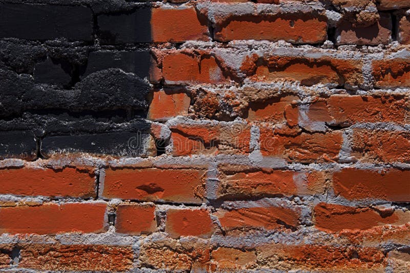 Red Brick Wall American Flag Stock Photo Image of outdoors, bricks