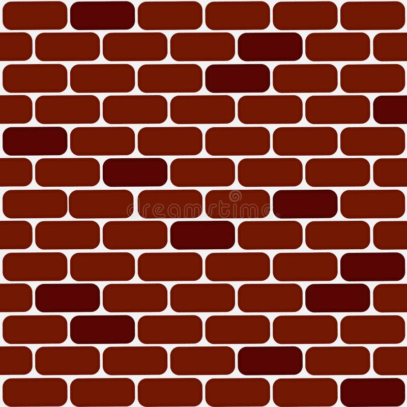 Red Brick Wall Textured Pattern Background, Cartoon Style Vector Art  Illustration. Stock Vector - Illustration of cartoon, closeup: 145129546