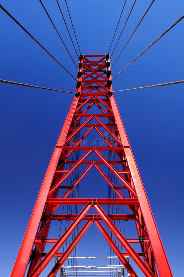 Red Bridge Construction Detail Stock Image Image of detail