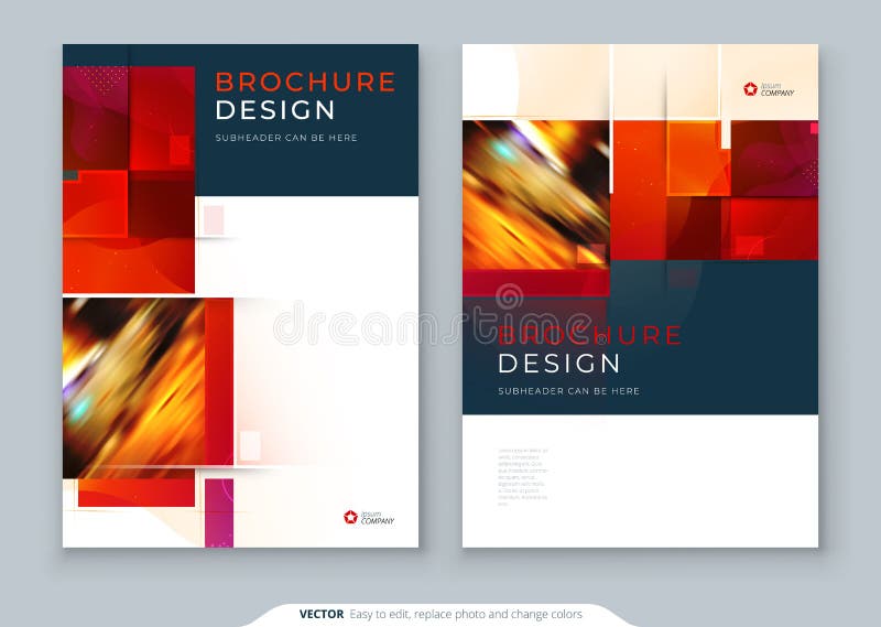 Download Red Brochure Cover Template Layout Design Corporate Business Annual Report Catalog Magazine Flyer Mockup Creative Stock Vector Illustration Of Cover Geometric 155681144