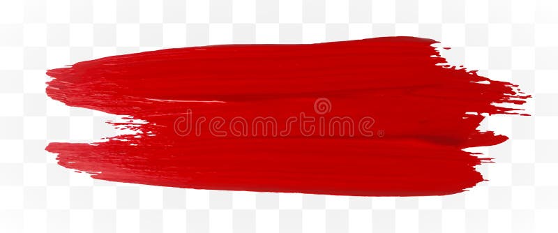 Red Brush Stroke on Transparent Background. Paint Stroke. Grunge Hand  Painted Red Brush Strokes. Grunge Brushes Stock Vector - Illustration of  element, background: 148157307