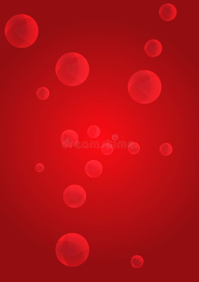 Red bubble background