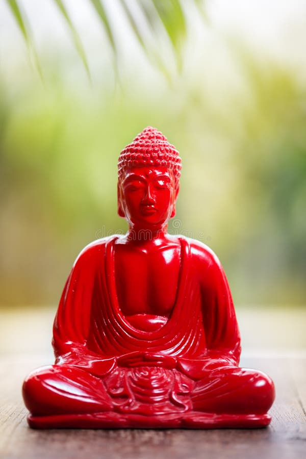 Red Buddha stock photo. Image of figure, indonesia, buddhist 52673882