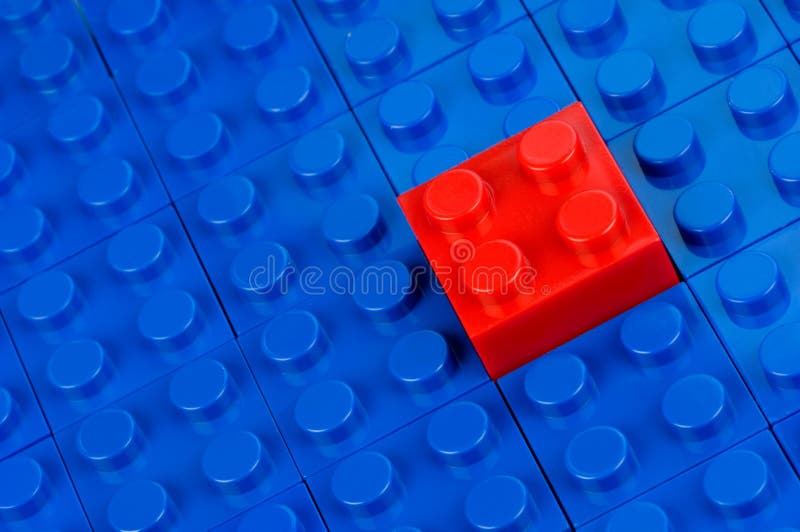 Red building block