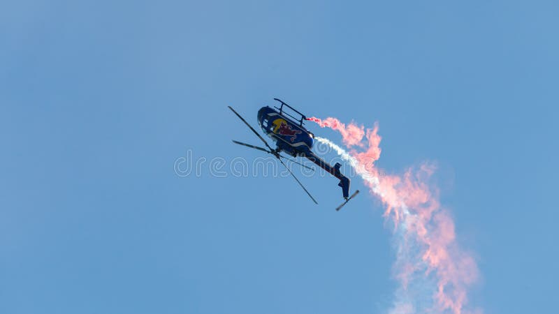 Red bull Air Force royalty free stock photo Red bull Air Force royalty free stock photo
